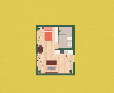 Erstbezug: Moderne 1-Zimmer Wohnung in Berlin-Niederschönhausen