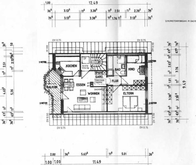 Sanierte 3-Raum-DG-Wohnung mit Balkon und EBK in Aalen- Ebnat