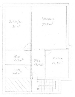 Schöne 2-Zimmer-DG-Wohnung, Perfekt für Paare oder Singles