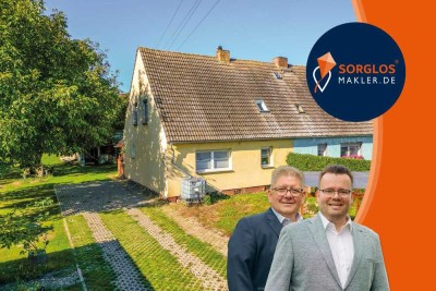 Ländliche Ruhe trifft Raum für Ideen – Doppelhaushälfte mit großem Grundstück in Vorwerk