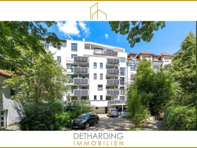 Nach vorne bunt, nach hinten grün: Neuwertiges Penthouse auf der Wilhelmshöher Allee