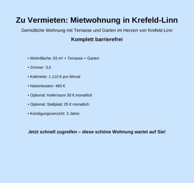 1110 € - 93 m² - 3.5 Zi.