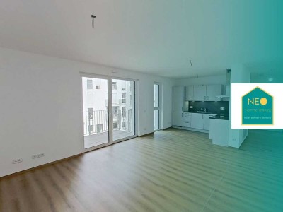 ++ Große 4-Zimmer-Wohnung mit 2 Balkonen, 2 Bädern und EBK im Neubauprojekt NEO ++