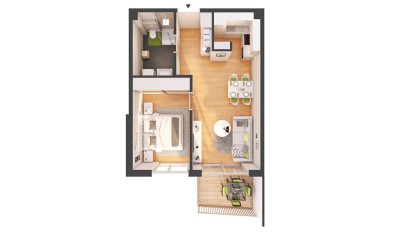 Hochwertige 2-Zimmer Neubau-Wohnung mit Balkon (W10)