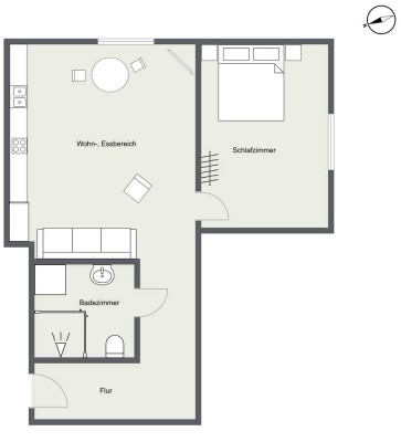 Toplage Starnberg – stilvoll renovierte 1,5-Zimmer-Wohnung nahe See und Bahnhof
