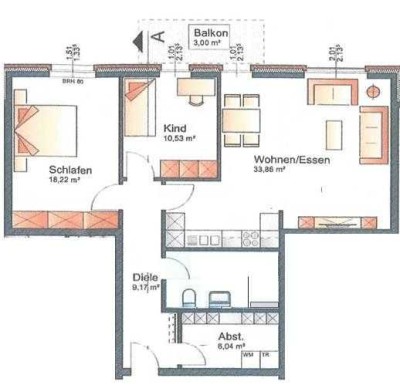 Helle 3-Zimmer-Neubauwohnung mit Balkon