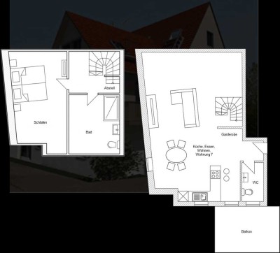 Erstbezug 2,5-Raum Maisonette-Wohnung mit gehobener Innenausstattung und EBK in Eckenweiler