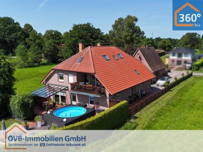 Zwei Wohnhäuser auf großzügigem Grundstück in zentraler und zugleich ruhiger Lage von Papenburg!
