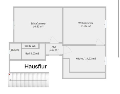 800 € - 50 m² - 2.0 Zi. Kü, Bad

Sanierte Wohnung zum Erstbezug in Ilvesheim, 1. Obergeschoss.