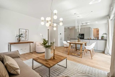 3 Zimmer-Wohnung mit Garten, Einbauküche und Tiefgaragenstellplatz in beliebter Lage
