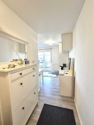 Möblierte und renovierte 1-Zimmer Appartement-Wohnung mit Balkon & TG-Stellplatz