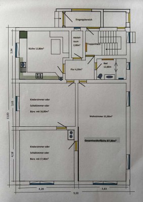Freundliche und gepflegte 3-Raum-EG-Wohnung in Wetzlar-Naunheim