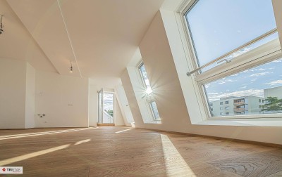 NEU! ++ 3-ZIMMER-DACHGESCHOSSWOHNUNG MIT 2 TERRASSEN ++ PKW-GARAGENPLATZ ++ KÜCHE + KLIMAANLAGE ++ 1210 WIEN ++