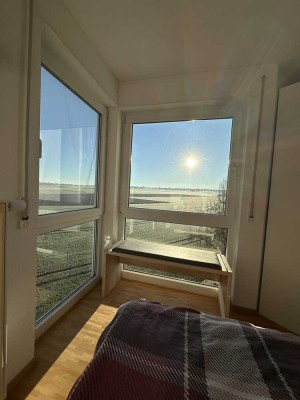 Top gepflegte 4 Zimmer Galerie-Wohnung in Feldrandlage und eigenem Garten *provisionsfrei*