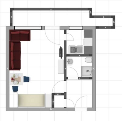 Erstbezug nach Renovierung : Geschmackvolle 1,5-Zimmer-Wohnung mit Balkon in Gladbeck