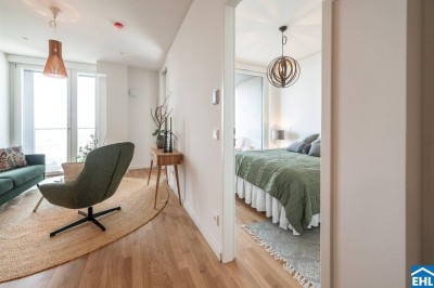 2-Zi.-Erstbezug mit Loggia &amp; Rooftop Pool | TOWER HOMES