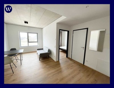 2 Zimmer-Apartment: Möbliertes Wohn- und Schlafzimmer, Einbauküche + Duschbad