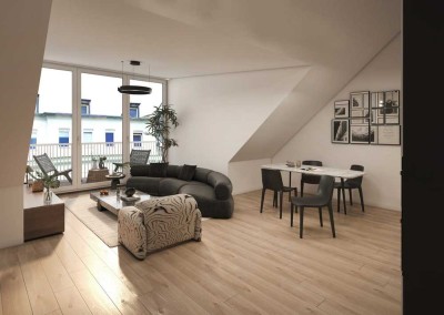 Wohnen unterm Dach – 3 Zimmer mit Charme, Komfort und - Weitblick