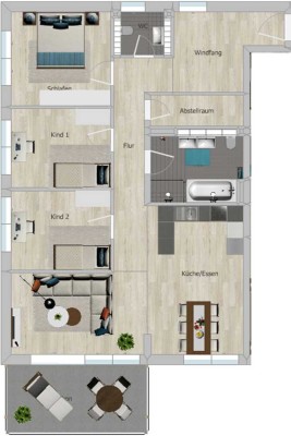 Exklusive 4-Zimmer-Wohnung in Südausrichtung / Feldrandlage