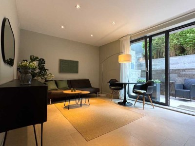 Vollmöbliert moderne 2-Zimmer-Terrassenwohnung in ruhiger Lage