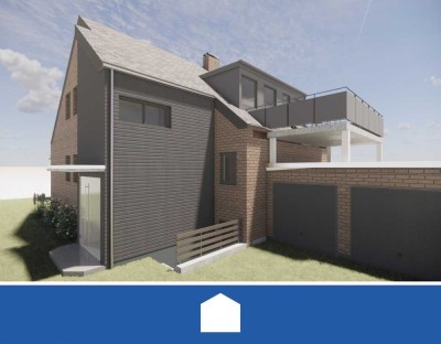 Schöne Dachgeschosswohnung mit neu geplanter, großzügiger Dachterrasse