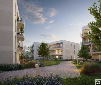 Barrierefreie 4-Zimmer-Wohnung mit zwei Terrassen und Privatgarten im EG