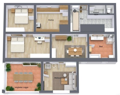 8111 - Wohnungsetage plus Werkstatt-Garagengebäude auf Baugrundstück in Gratwein-Straßengel