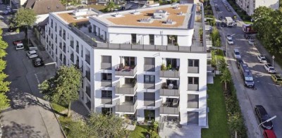 Duetto Pasing: Wunderschöne 2 Zi- Wohnung mit Terrasse und Loggia