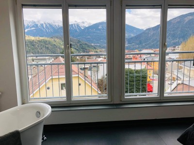 3-Zimmerwohnung / Penthousewohnung / Designerwohnung / über den Dächern von Imst möbeliert