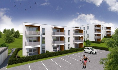 2 Zimmerwohnung in moderner Wohnanlage mit großer Loggia