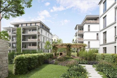 Neubau / Erstbezug -  Elegante 3-Zimmer-Wohnung mit EBK und Kochinsel in TOP-Lage, provisionsfrei