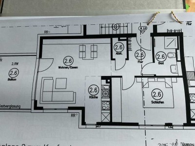 Geschmackvolle, neuwertige 2-Raum-Wohnung mit geh. Innenausstattung mit Balkon