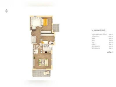 Tauschwohnung: Tauschen moderne 3-Zimmer Wohnung gegen Haus mit Garten