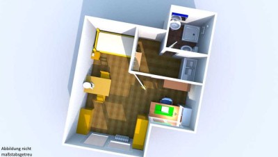 Schöne Einzimmer Wohnung im Regensburger Kasernenviertel