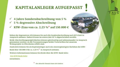 NEUBAU KFW (QNG) MEHRFAMILIENHAUS IN OFTERSHEIM *PROVISIONSFREI*