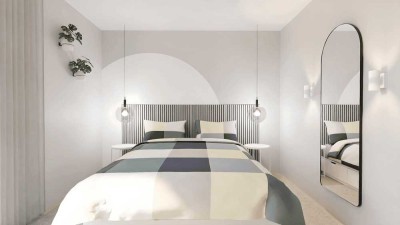 Exklusives Wohnen im Grünen: moderne 2-Raum-Erdgeschosswohnung mit Terrasse * Erstbezug zum 01.11.25