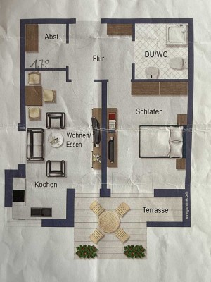 Exklusive 2-Raum-Hochparterre-Wohnung mit Balkon und EBK in Ehingen (Donau)