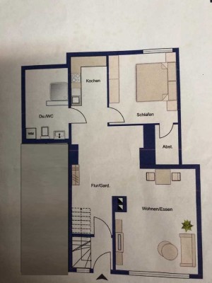 Stilvolle, gepflegte 2-Zimmer-Wohnung mit Einbauküche in Hemmingen