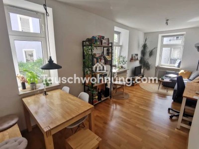 Tauschwohnung: Helle 2-Zi-Altbauwohnung im Herzen von Haidhausen gegen 3-Zi