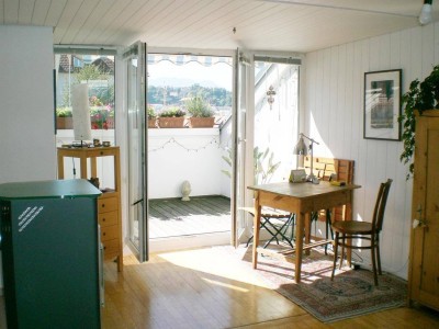 Nahe Andräviertel: Dachgeschoß-Loft mit uneinsehbarer Terrasse