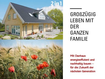 Leben mit der ganzen Familie in schöner und großzügiger Umgebung mit viel Platz .im Garten.