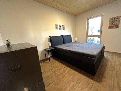 Wunderschöne &amp; vollmöblierte 2-Zimmerwohnung in absoluter Ruhelage mit schönem Ausblick von großer Terrasse - en suite Badezimmer inklusive