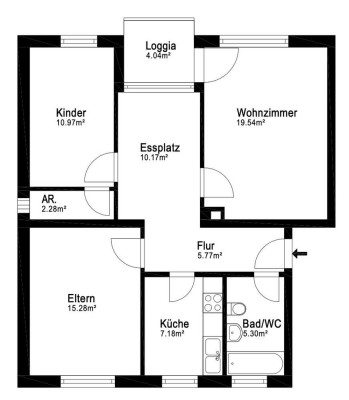 3.5 Zimmerwohnung