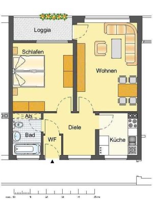 Gemütliche  Erdgeschoßwohnung mit Tageslichtbad und Sonnenbalkon!