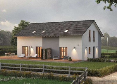**Planen Sie Ihr individuelles Zweifamilienhaus- für die ganze Familie!**