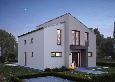 Einfamilienhaus mit Pultdach inkl. Grundstück / Auch andere Haustypen möglich