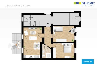 moderne 3-Raumwohnung in zentraler Lage - WE09