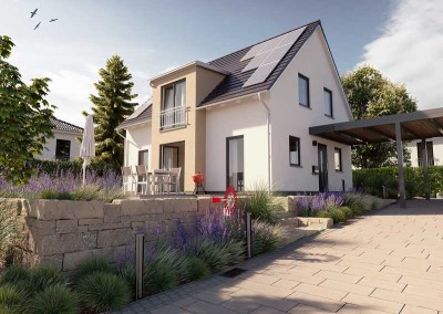 Geräumiges Haus mit bodentiefen Fenstern und flexibler Raumaufteilung! Provisionsfrei!