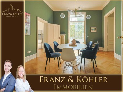 Westend | Exklusiver Altbauflair in bester Lage mit 5 Zimmern, Balkon und Wintergarten
