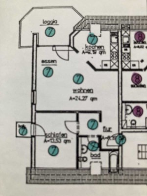 Schöne und gepflegte 2-Zimmer-Dachgeschosswohnung mit Einbauküche in Brehna